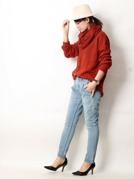 Pierrotスタッフ★大人に似合う高コスパ服をお届けさん(レディース・159cm)の冬コーディネート