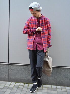 「egobaag」｜やすだたかひろさん（メンズ・175cm）の秋コーディネート