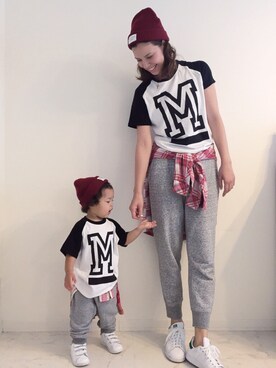 「Sarah（サラ）のアイテム」を使った、Maya⋆Sarahさん（キッズ・80cm）の秋コーディネート