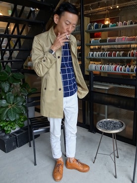 「Lafayette（ラファイエット）のアイテム（アクセサリー）」を使った、408さん（メンズ・175cm）の秋コーディネート