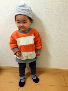 R☺︎A☆さん（キッズ・70cm）の冬コーディネート