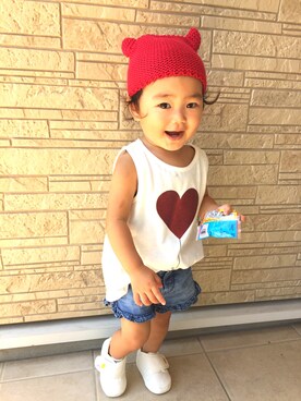 R☺︎A☆さん（キッズ・80cm）の夏コーディネート
