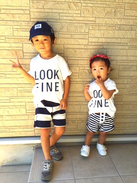 R☺︎A☆さん（キッズ・110cm）の夏コーディネート