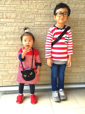 R☺︎A☆さん（キッズ・100cm）の秋コーディネート