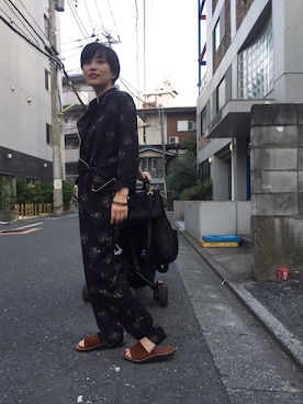 「nonnative（ノンネイティブ）のアイテム」を使った、yuumisuzukiさん（レディース・158cm）の夏コーディネート