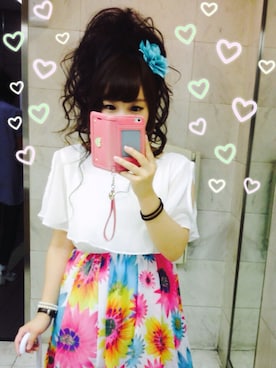 「ヘアメイク」｜「アイテム（ワンピース）」を使った、momopichi♡さん（レディース・154cm）の秋コーディネート