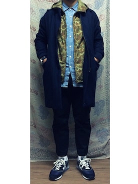 「Ralph Lauren」｜「アイテム（ダッフルコート）」を使った、Ay      [number8]さん（メンズ・174cm）の冬コーディネート