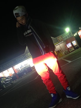 「EWING（ユーイング）のアイテム」を使った、THUNDER（Charataku）さん（メンズ・168cm）の冬コーディネート