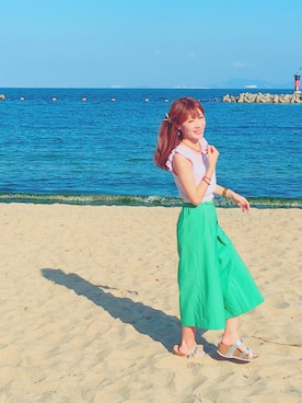 「アリエル」｜mayuさん（レディース・150cm）の夏コーディネート