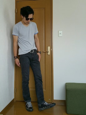 「Simon Miller（サイモン・ミラー）のアイテム（パンツ）」を使った、ヤモリンさん（メンズ・177cm）の夏コーディネート
