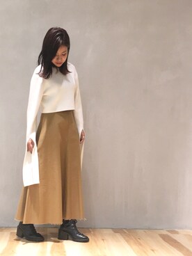 「CAT COPY（キャットコピー）のアイテム」を使った、AYANOさん（レディース・152cm）の冬コーディネート