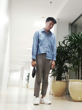 「PULL&BEAR（プルアンドベア）のアイテム（スニーカー）」を使った、Rizky Ardinsyahさん（メンズ・170cm）の秋コーディネート