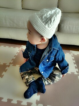 「baby GAP」｜akira☆harukaさん（キッズ・70cm）の秋コーディネート