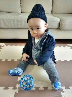 「baby GAP」｜akira☆harukaさん（キッズ・70cm）の秋コーディネート