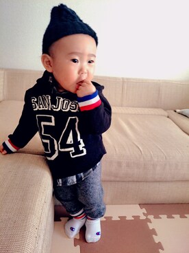 akira☆harukaさん（キッズ・70cm）の冬コーディネート