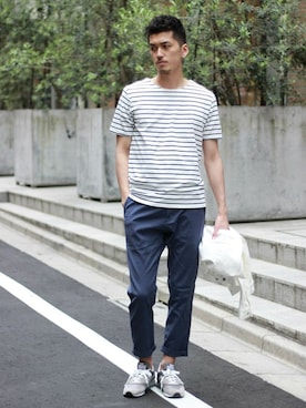 永津雄人さん(メンズ・180cm)の春コーディネート