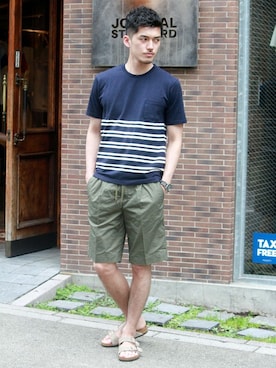 永津雄人さん（メンズ・180cm）の夏コーディネート