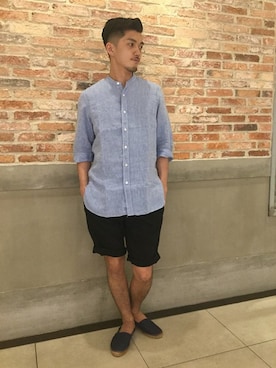 永津雄人さん(メンズ・180cm)の夏コーディネート