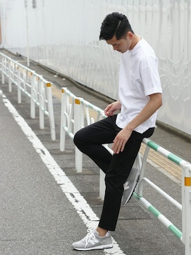 「New Balance」｜永津雄人さん（メンズ・180cm）の夏コーディネート