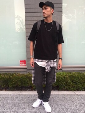永津雄人さん(メンズ・180cm)の夏コーディネート