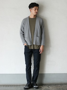 永津雄人さん（メンズ・180cm）の秋コーディネート