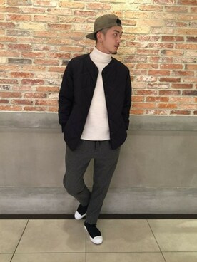 永津雄人さん（メンズ・180cm）の秋コーディネート