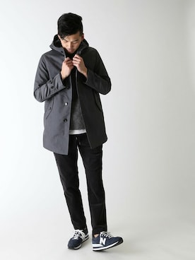 永津雄人さん(メンズ・180cm)の冬コーディネート