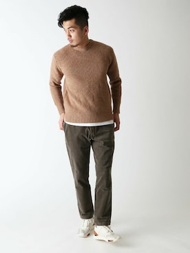 永津雄人さん（メンズ・180cm）の冬コーディネート