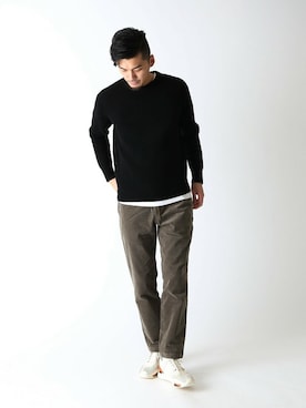 永津雄人さん（メンズ・180cm）の冬コーディネート