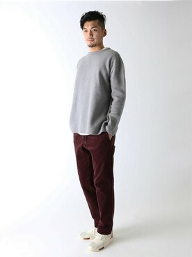 永津雄人さん（メンズ・180cm）の冬コーディネート