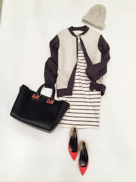 「VINCE（ヴィンス）のアイテム」を使った、edanagaさん（レディース・157cm）の春コーディネート