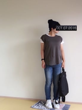 「英会話」｜masanuneさん（レディース・151cm）の秋コーディネート