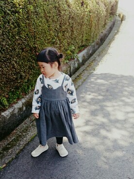 「オンザ眉毛」｜「アイテム（その他）」を使った、292929ycさん（キッズ・90cm）の春コーディネート