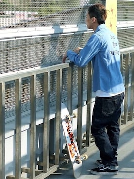 「fuct（ファクト）のアイテム」を使った、趴趴 さん（メンズ・175cm）の冬コーディネート