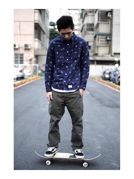 「fuct（ファクト）のアイテム」を使った、趴趴 さん（メンズ・175cm）の冬コーディネート