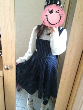 「アイテム（タイツ/ストッキング）」を使った、かりんとう饅頭さん（レディース・155cm・20代）の秋コーディネート