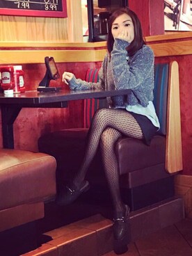 「Abercrombie&Fitch（アバークロンビーアンドフィッチ）のアイテム（スカート）」を使った、GLTさん（レディース・157cm）の秋コーディネート