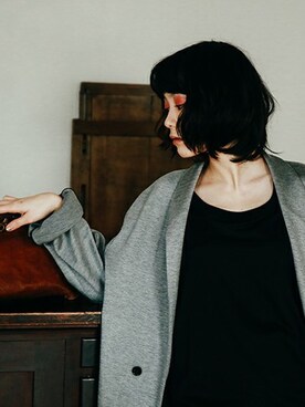 「banal chic bizarre」｜「アイテム（ジャケット/アウター）」を使った、anlioさん（レディース・168cm）の春コーディネート