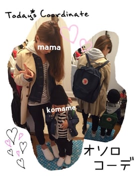 「ボーダーTシャツ」｜komame♡さん（キッズ・90cm）の春コーディネート