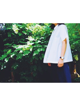 「Daniel Wellington」｜Mokaさん（レディース・153cm）の夏コーディネート