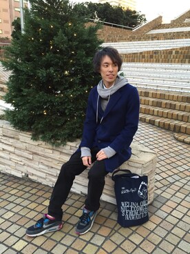 渡邉健人さん（メンズ・175cm）の冬コーディネート