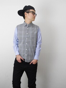 「アイテム（トップス）」を使った、イシハラ コウさん（キッズ・161cm）の春コーディネート