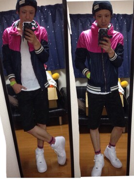 「TOMMY（トミー）のアイテム（ニットキャップ/ビーニー）」を使った、kouさん（メンズ・178cm）の夏コーディネート