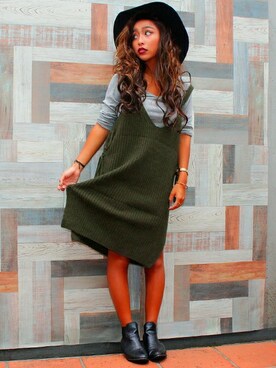 ワンピースを使った ガウチョパンツ のレディースコーディネート一覧 Wear