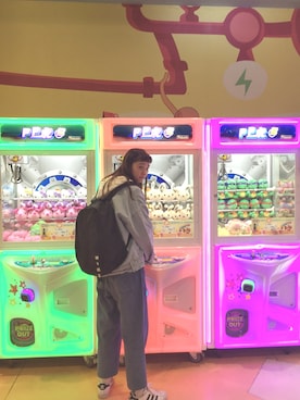 「ADER（アデル）のアイテム（ジャケット/アウター）」を使った、章於児さん（レディース・174cm）の秋コーディネート
