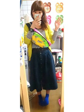 「FRAPBOIS（フラボア）のフラデジ（アナログ腕時計、ブラック系）」を使った、373さん（レディース・163cm）の春コーディネート