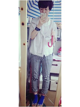 「セルフネイル（ハンドケア/ハンドクリーム、その他）」を使った、373さん（レディース・163cm）の夏コーディネート