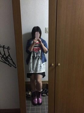 「ALGONQUINS（アルゴンキン）のアイテム（ブーツ）」を使った、ぐみさん（レディース・158cm）の秋コーディネート