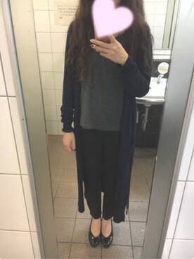 「STRAWBERRY-FIELDS（ストロベリーフィールズ）のアイテム（Tシャツ/カットソー）」を使った、ri***さん（レディース・157cm）の秋コーディネート