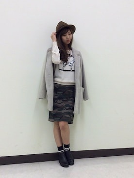 「B'2nd（ビーセカンド）のアイテム（ブーティ）」を使った、B'2nd re'qua 横浜さん（レディース・165cm）の秋コーディネート
